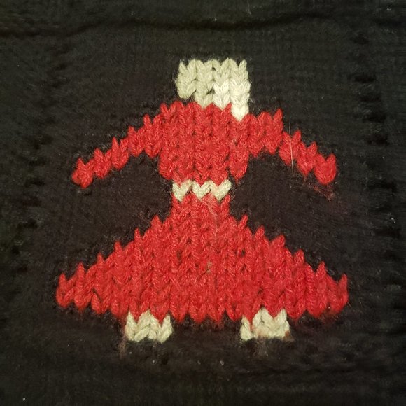 Currants Sweater Vest Vintage 90s Cottagecore Black | Women's Medium M Pre-owned - Picture 4 of 8